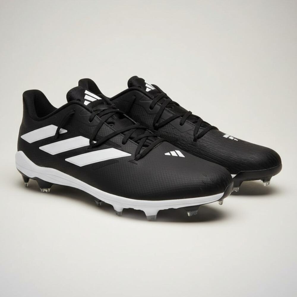 Adidas Adizero Afterburner 9 Black White Baseball Cleats Men Size 14 SPG 753001